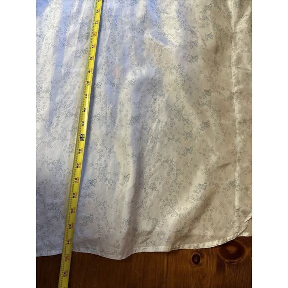 JW Los Angeles Nanoe Embroidered Silk Relaxed Tunic Small Collared South Western - Picture 12 of 12